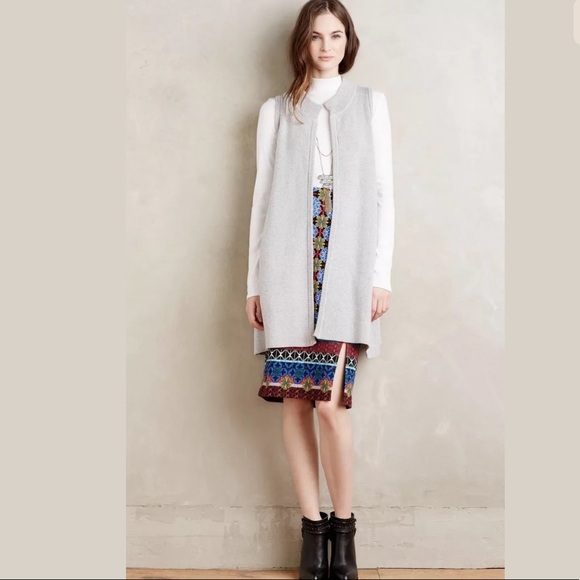 Anthropologie Sweaters - Anthropologie Moth Grey Dannah Swing Knot Cardigan